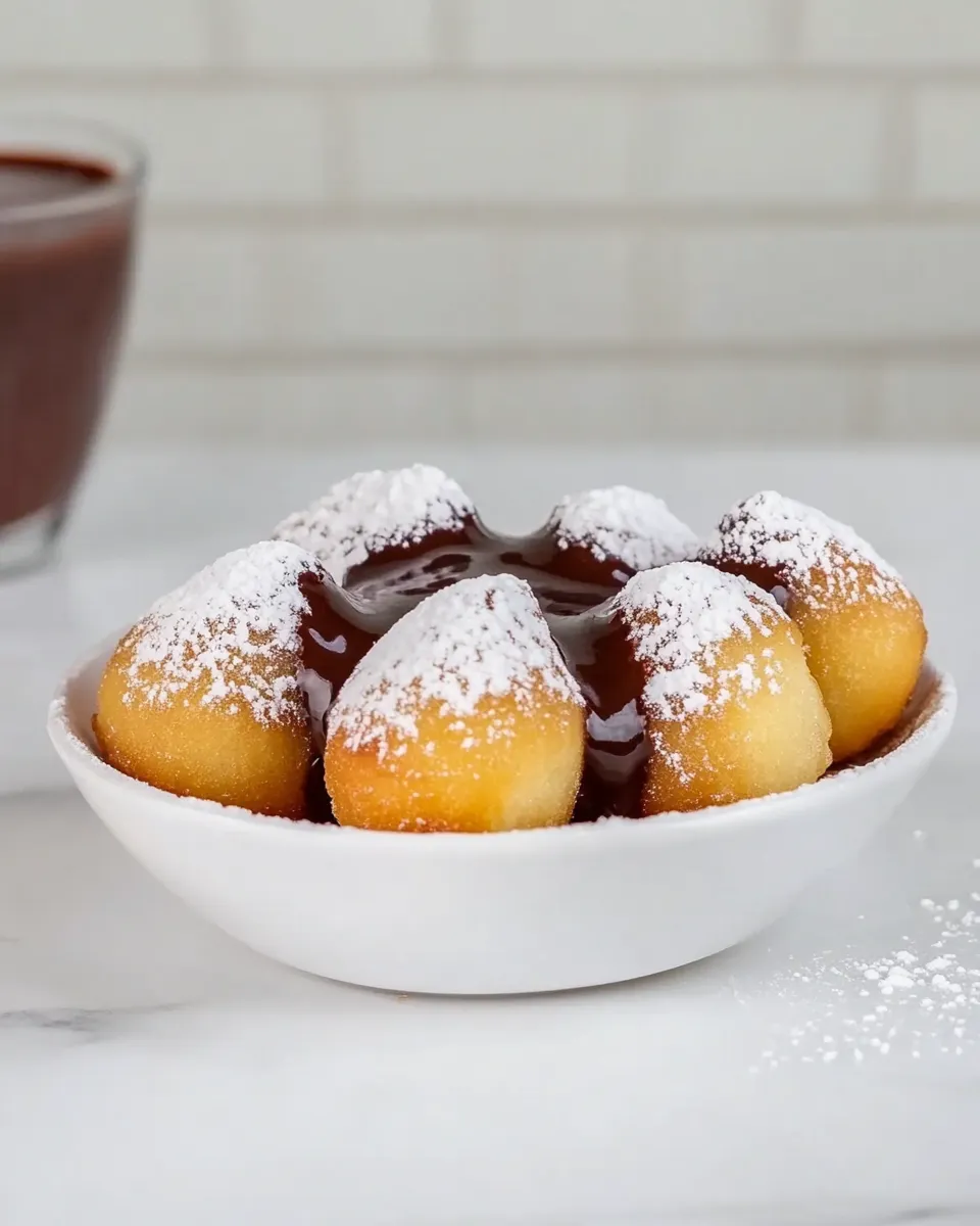 Delicious Buuelos with Warm Chocolate Sauce recipe photo