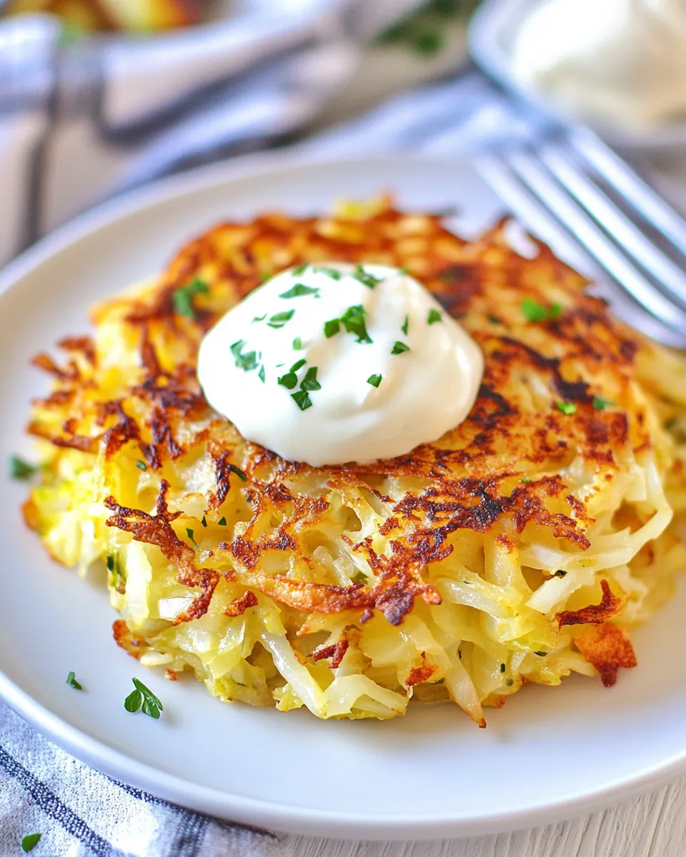Homemade Cabbage Hash Browns Recipe photo