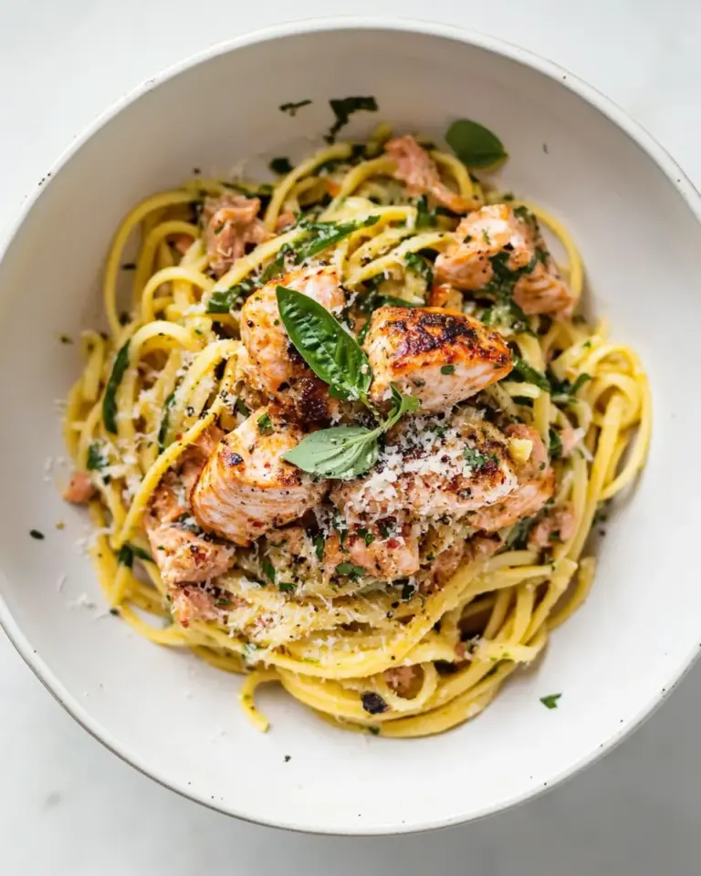 Homemade Cajun Salmon Pasta image