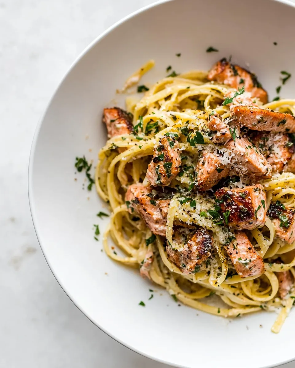 Delicious Cajun Salmon Pasta recipe photo