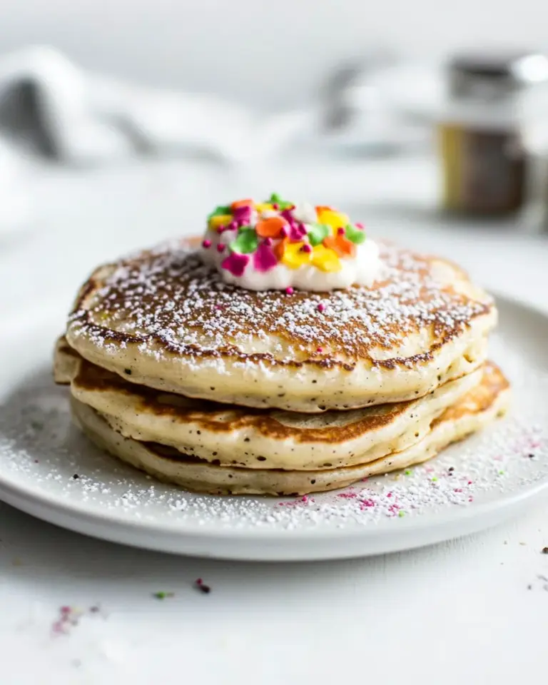 Ultimate Cake Batter Pancakes. recipe image