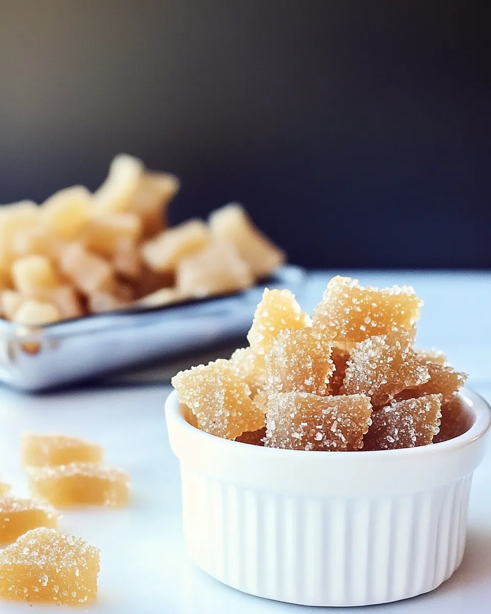 Easy Candied Ginger Recipe shot