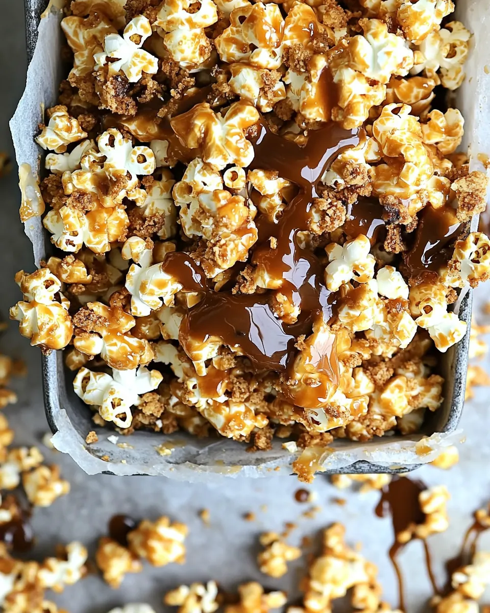 Easy Caramel Crunch Popcorn Recipe shot