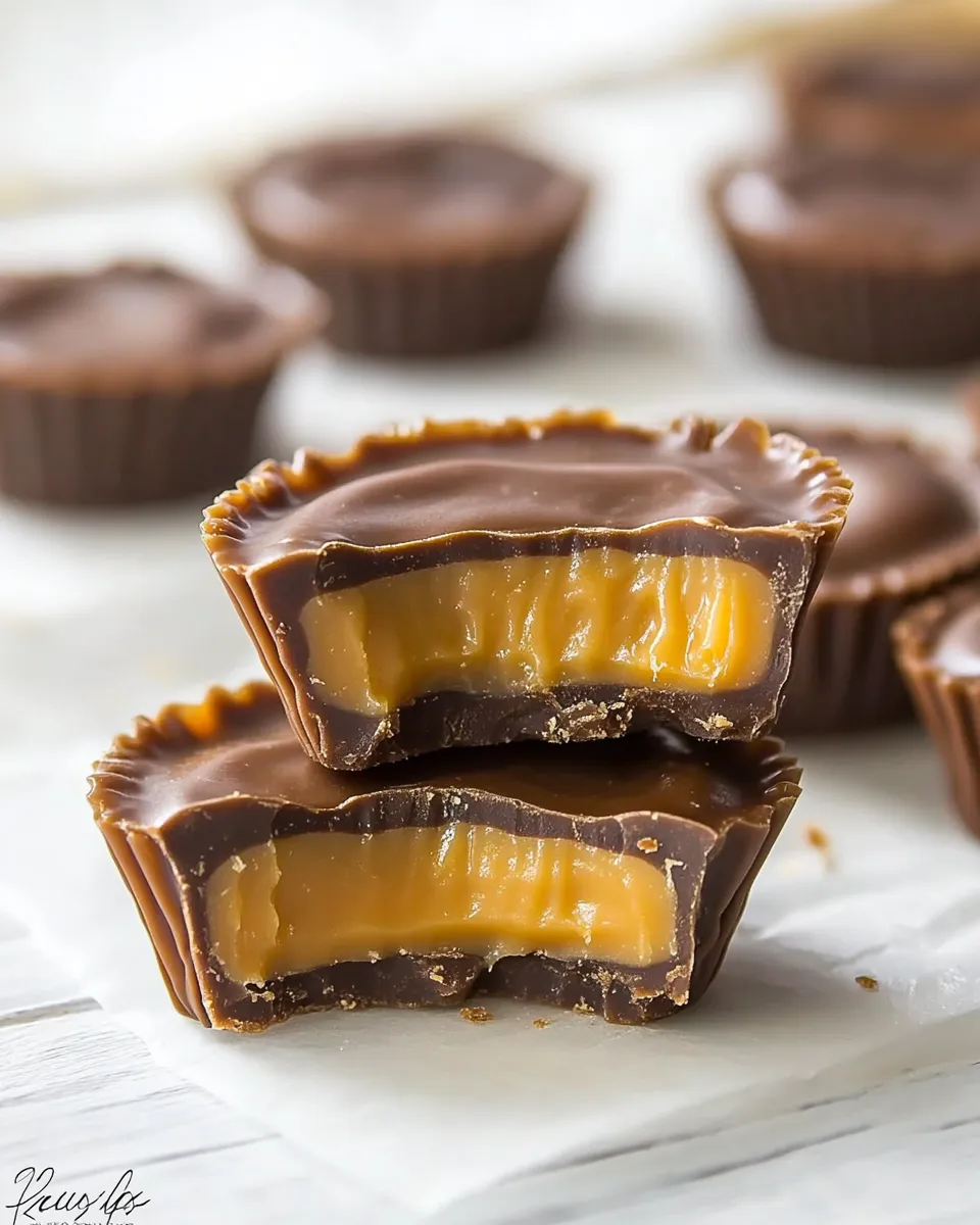 Easy Caramel Peanut Butter Cups recipe photo
