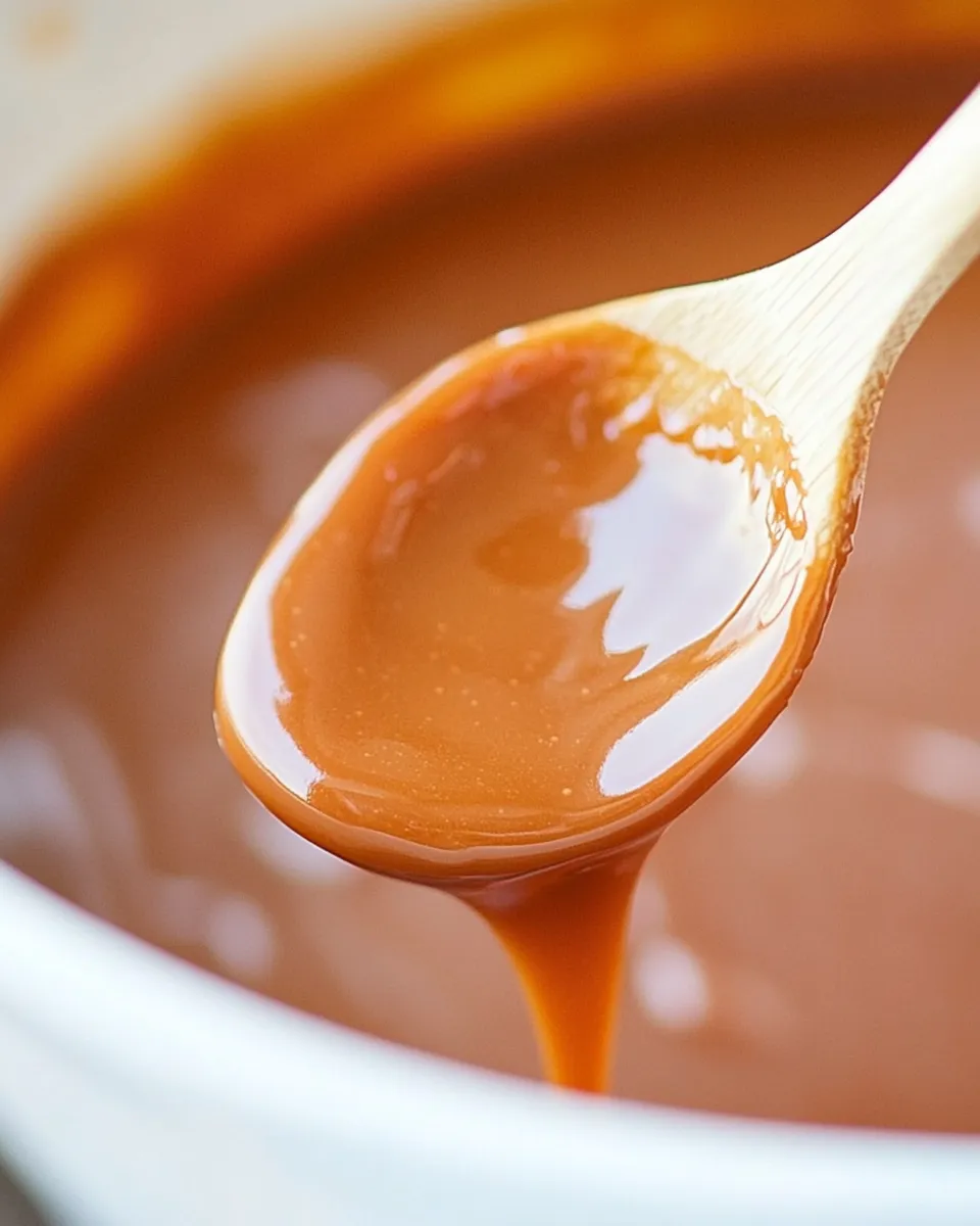 Delicious Caramel Sauce No Thermometer Needed shot