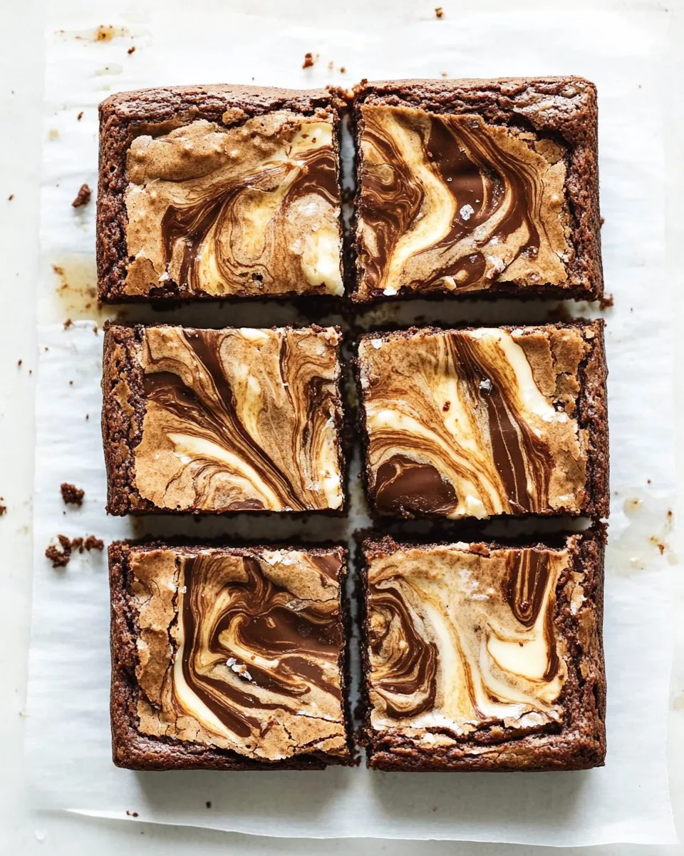 Homemade Caramelized White Chocolate Swirl Brownies recipe photo