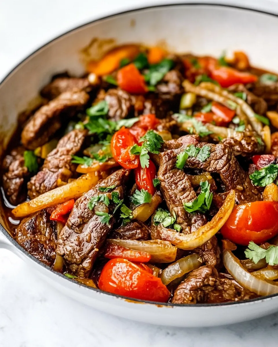Easy Carne en Bistec Colombian Steak with Onions and Tomatoes recipe photo