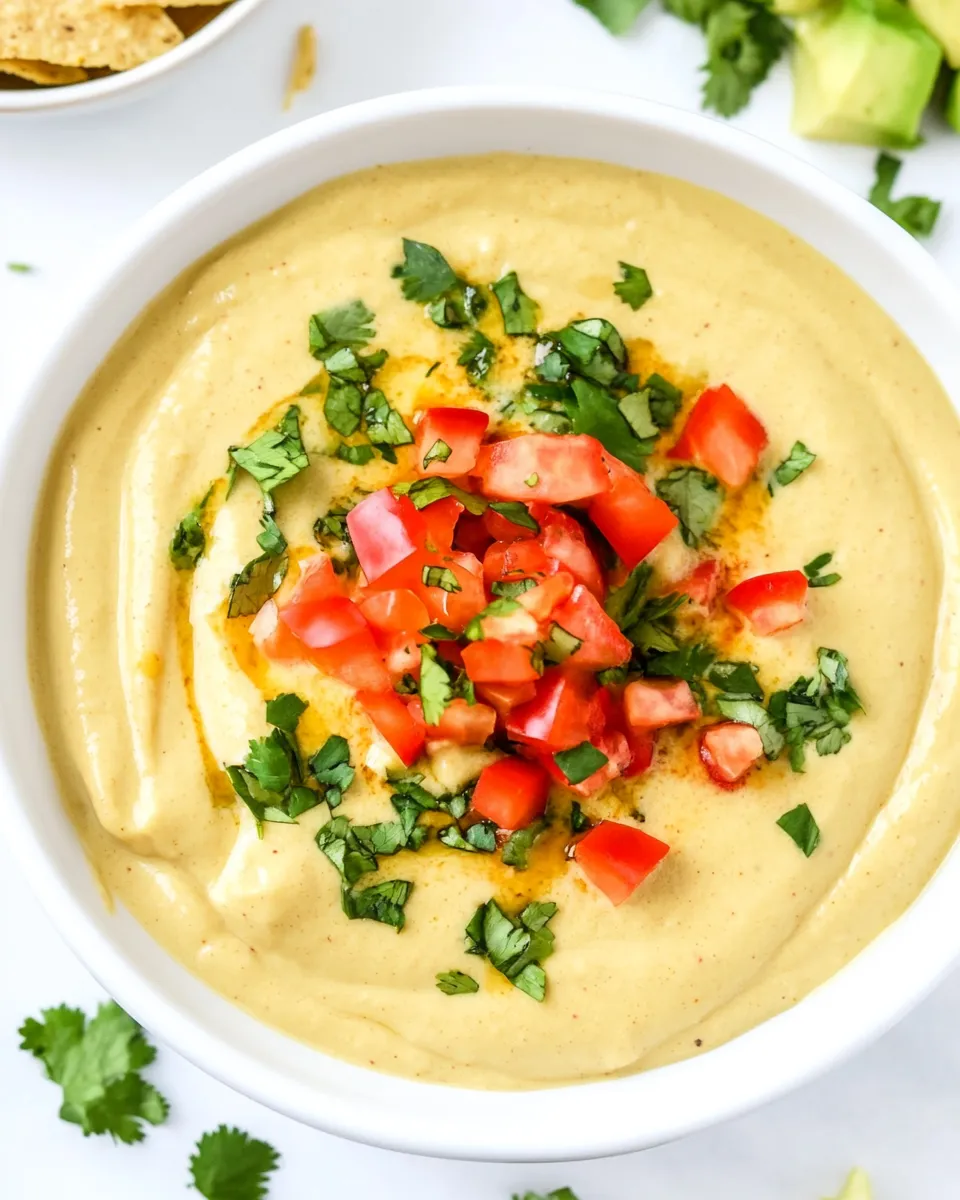 Delicious Cashew Queso (Vegan, Oil-Free!) shot