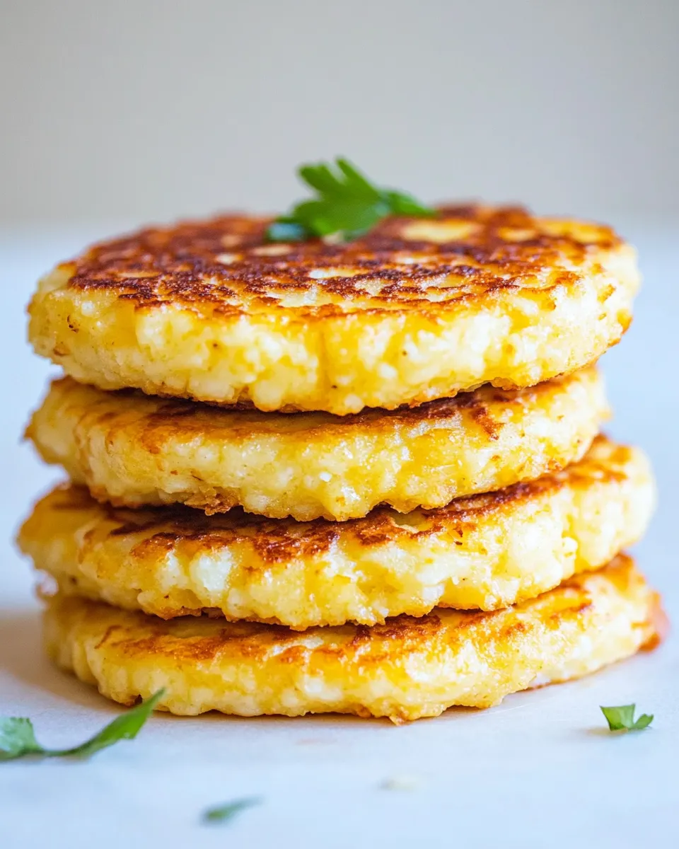 Delicious Cauliflower Cheddar Fritters (Pancakes) image