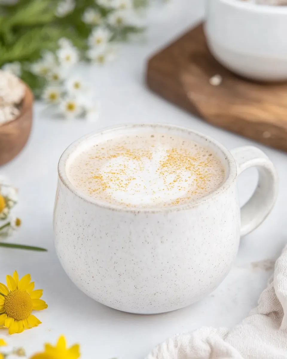 Easy Chamomile Latte Recipe shot