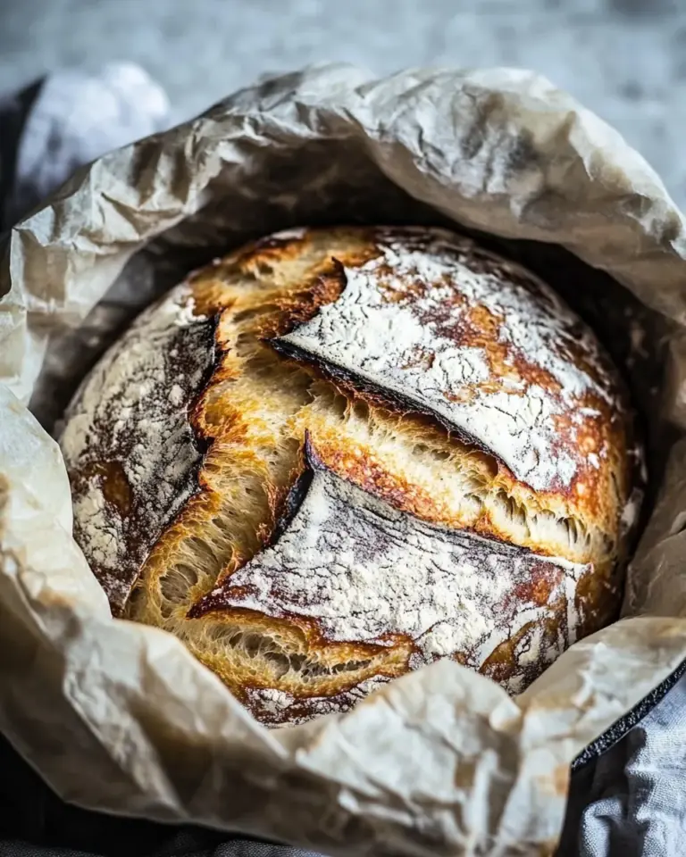 Ultimate Cheaters No Knead Dutch Oven Sourdough Bread. picture