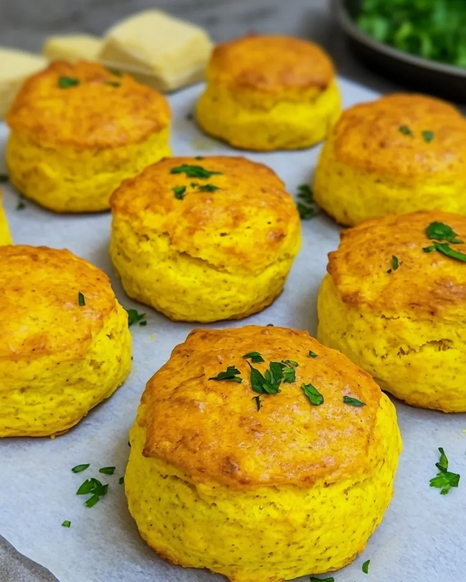 Delicious Cheese & Turmeric Scones shot
