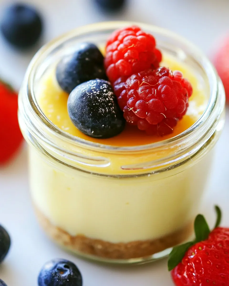Delicious Cheesecake in a Jar shot