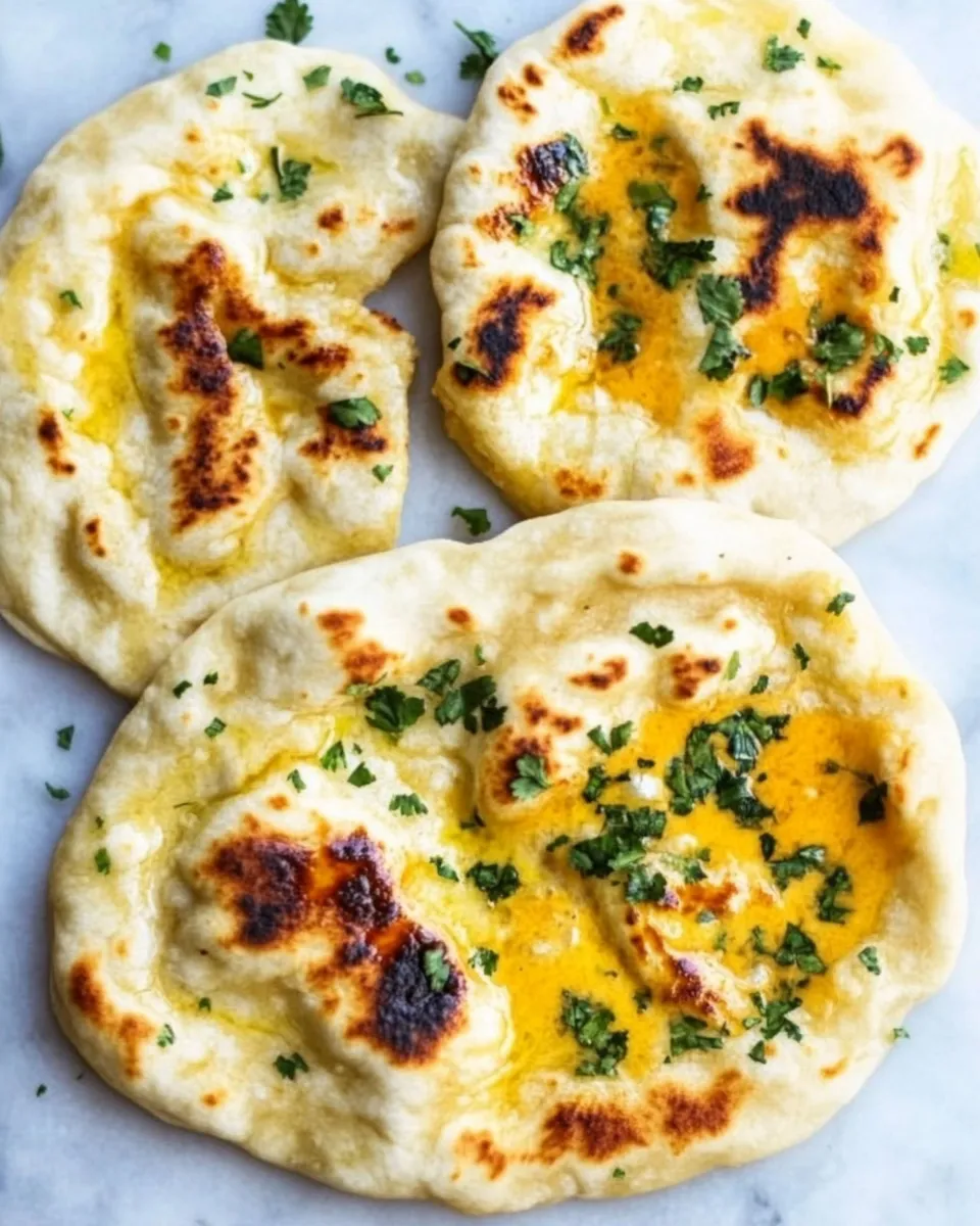 Homemade Cheesy Garlic Naan photo
