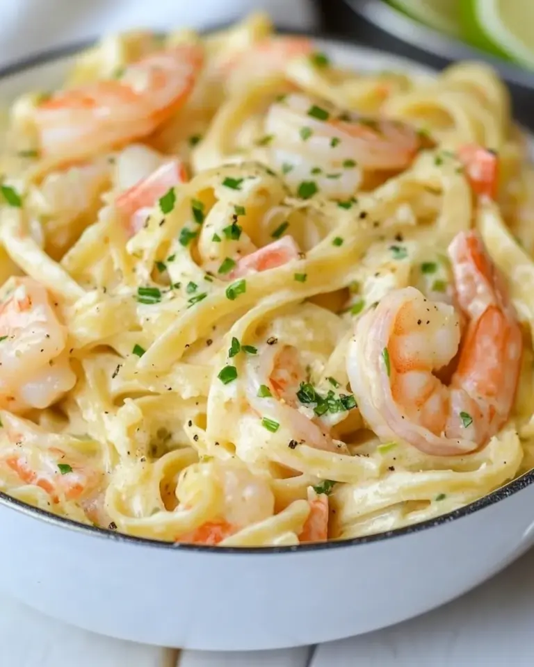 Easy Cheesy Garlic Shrimp Alfredo photo