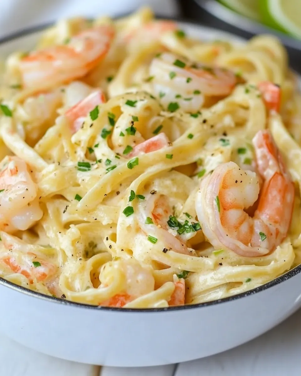 Easy Cheesy Garlic Shrimp Alfredo photo