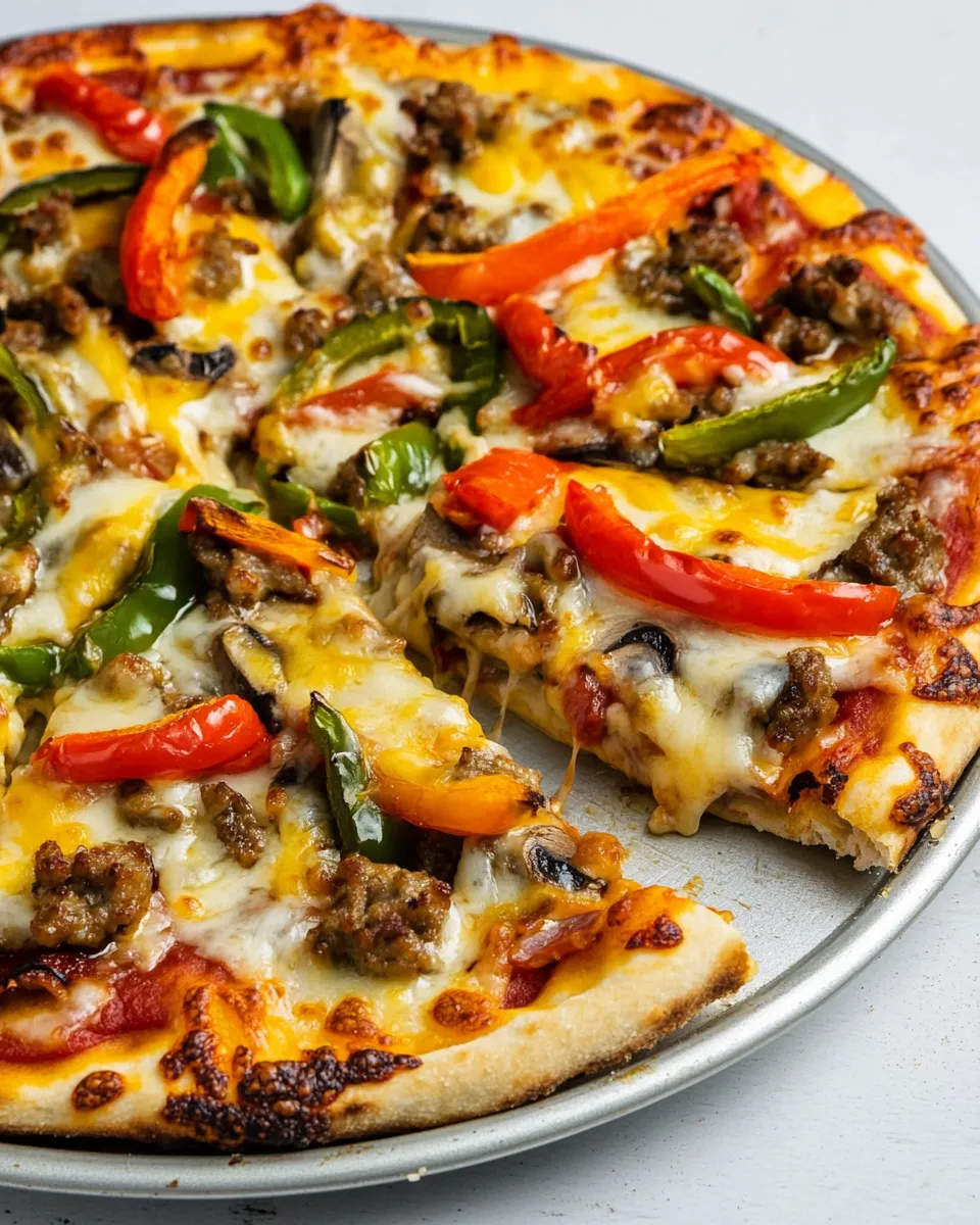 Classic Cheesy Keto Pan Pizza image