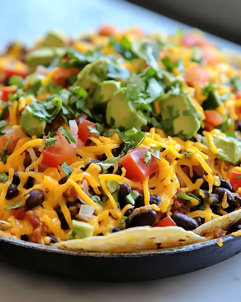 Easy Cheesy Skillet Bean & Veggie Taco photo