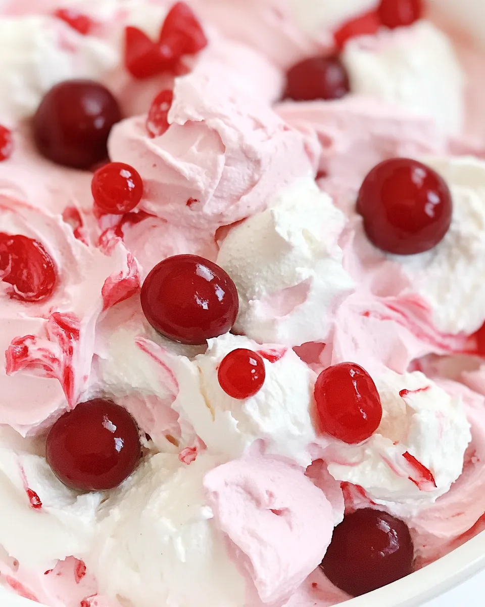 Easy Cherry Cheesecake Fluff Recipe shot