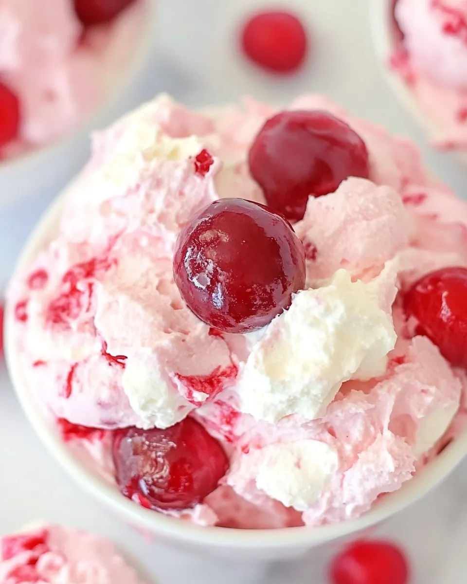 Delicious Cherry Cheesecake Fluff Recipe dish photo