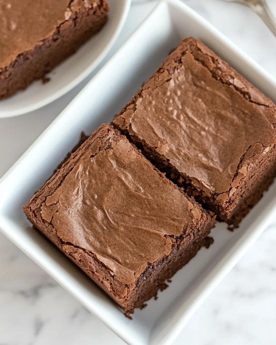 Homemade Chewy Cocoa Brownies photo