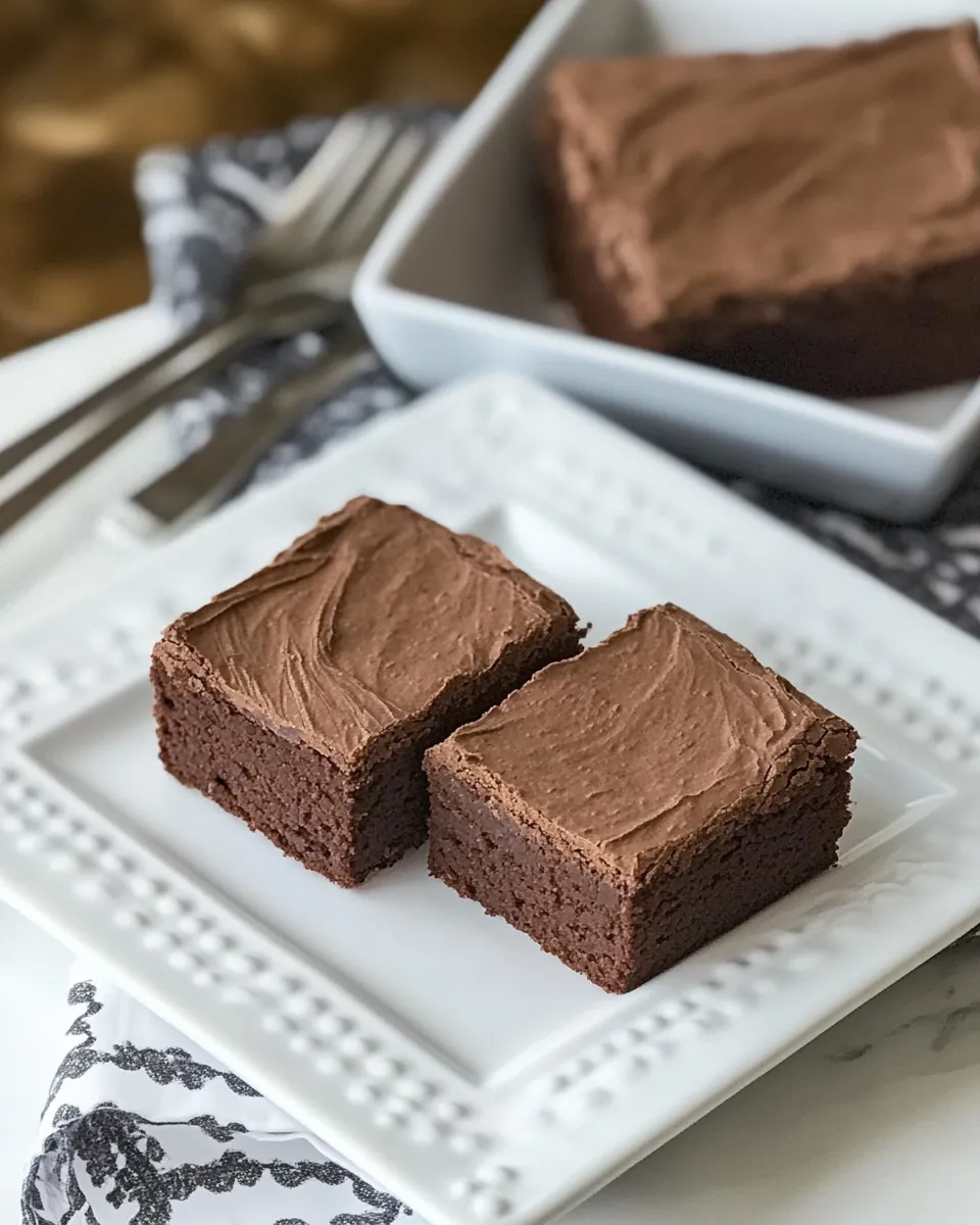 Delicious Chewy Cocoa Brownies shot