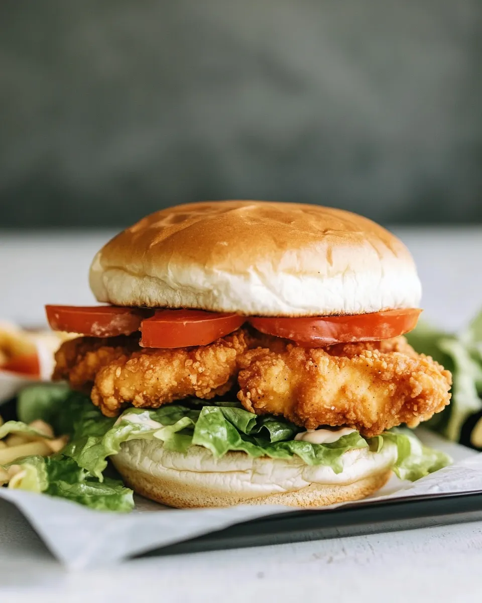 Classic Chick-fil-A Crispy Chicken Sandwhich copycat image