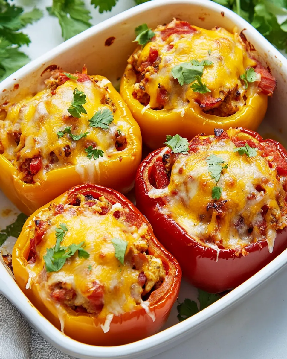 Homemade Chicken-Stuffed Peppers photo