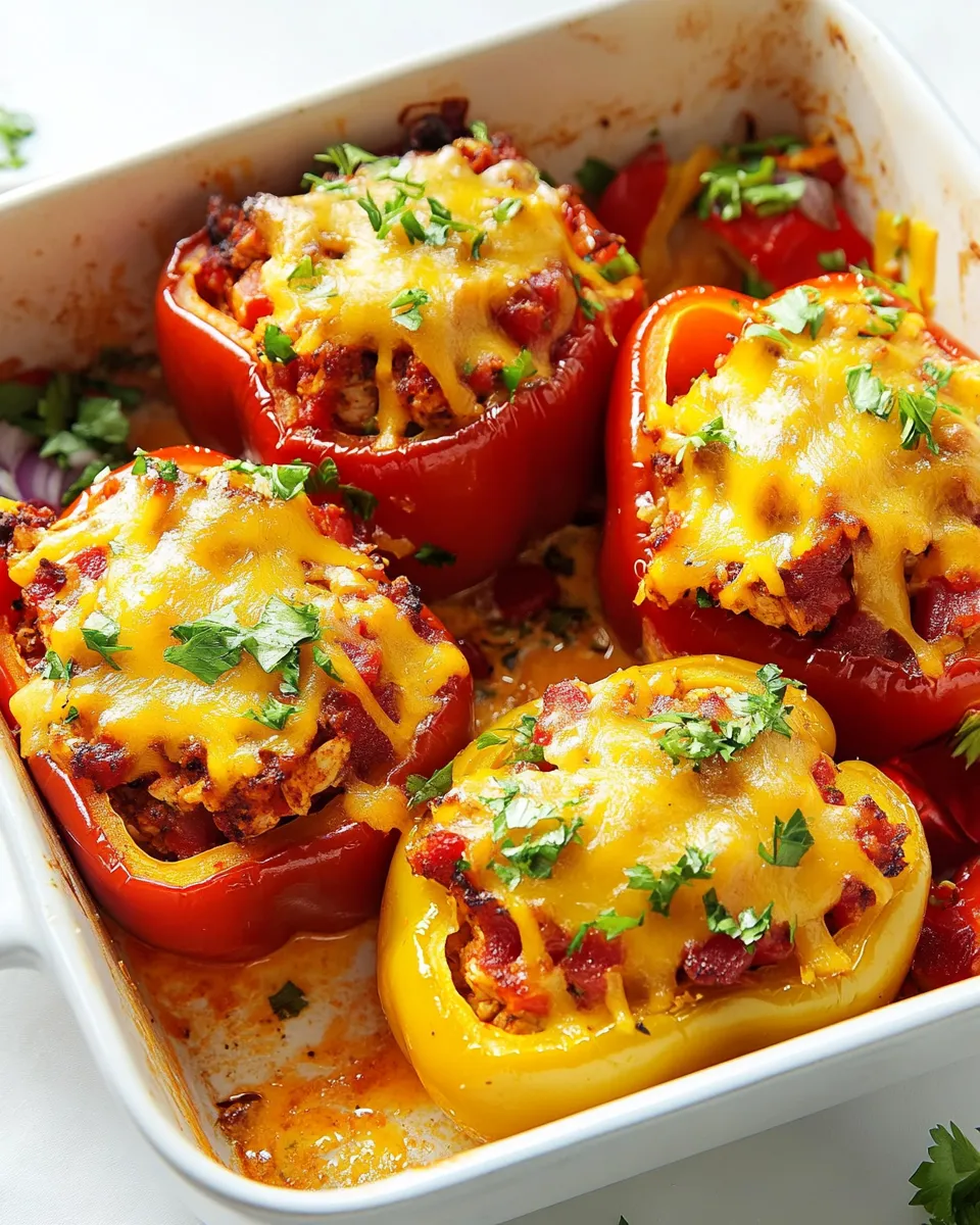 Delicious Chicken-Stuffed Peppers image