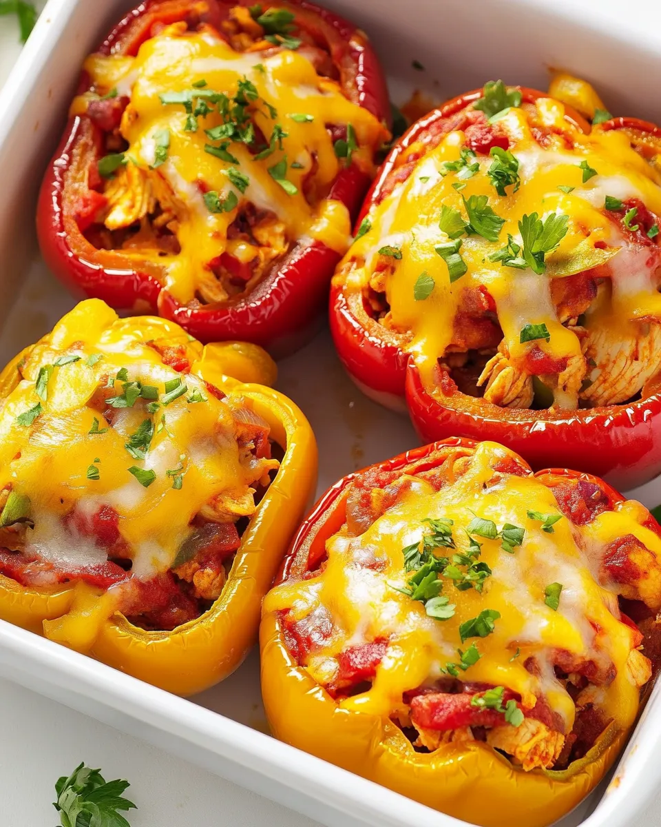 Easy Chicken-Stuffed Peppers recipe photo
