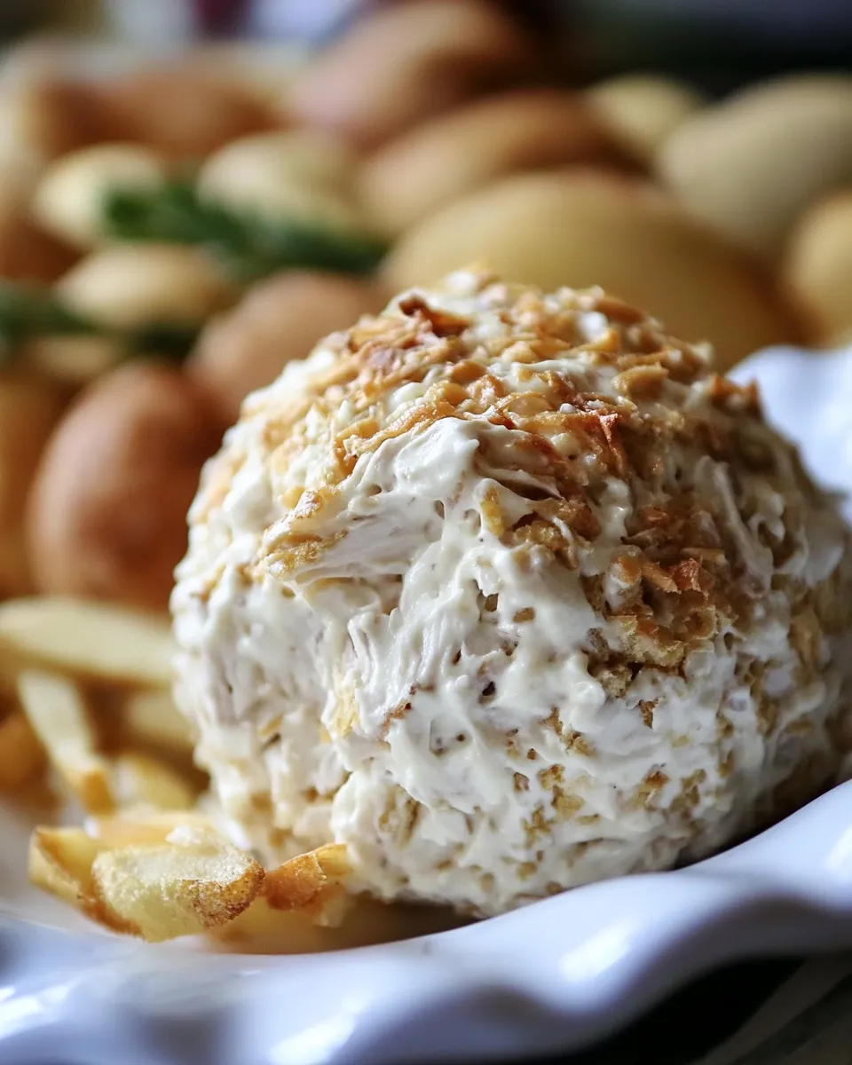 Easy Chicken Cheese Ball Recipe shot