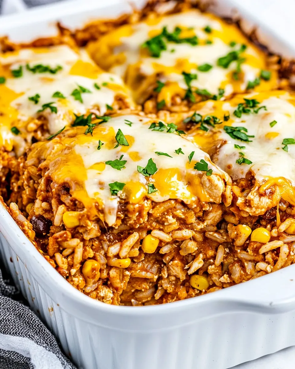 Classic Chicken Enchilada Rice Casserole image