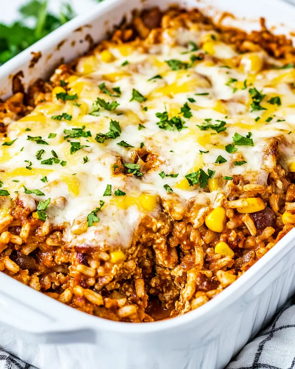 Easy Chicken Enchilada Rice Casserole recipe photo