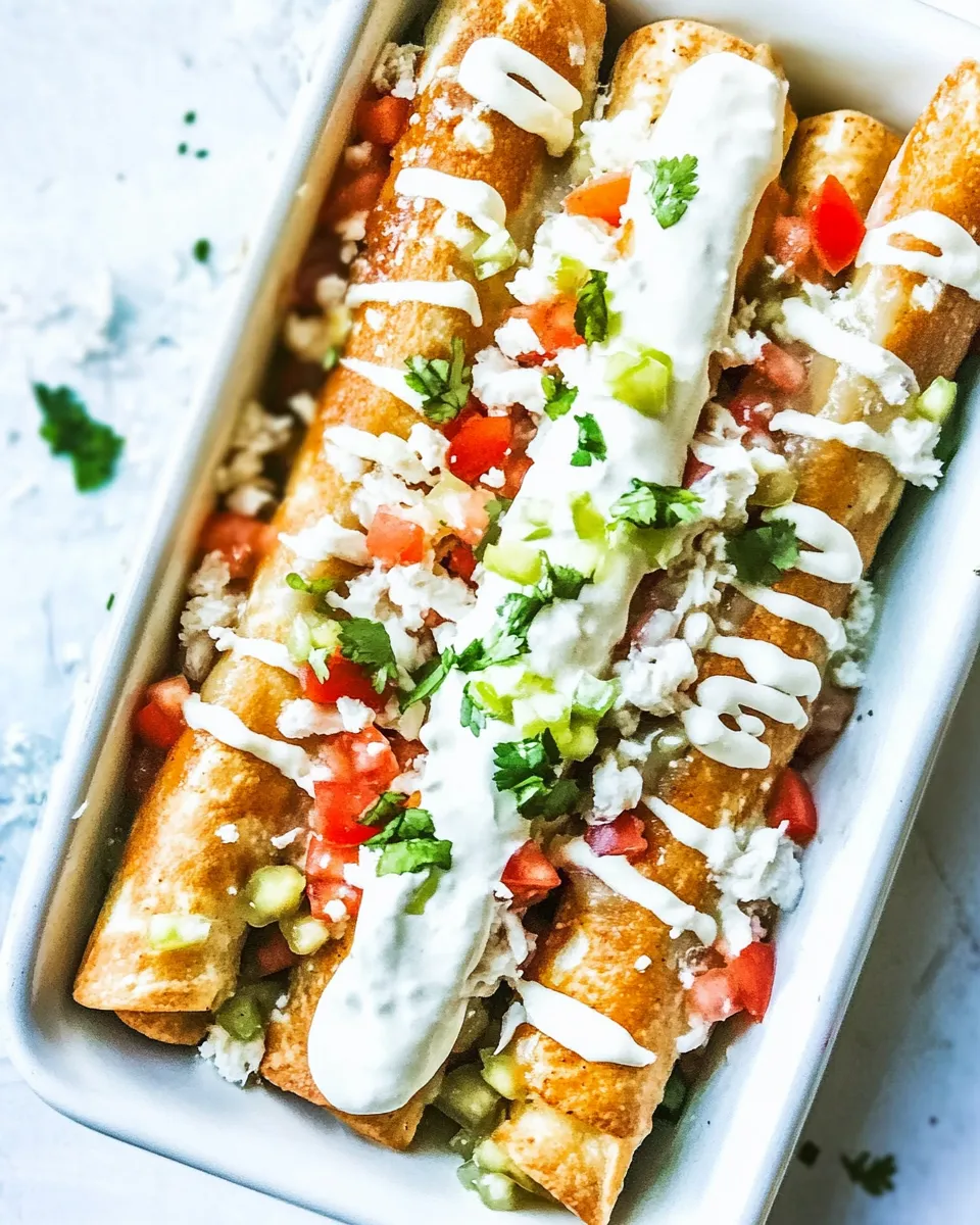 Homemade Chicken Flautas photo