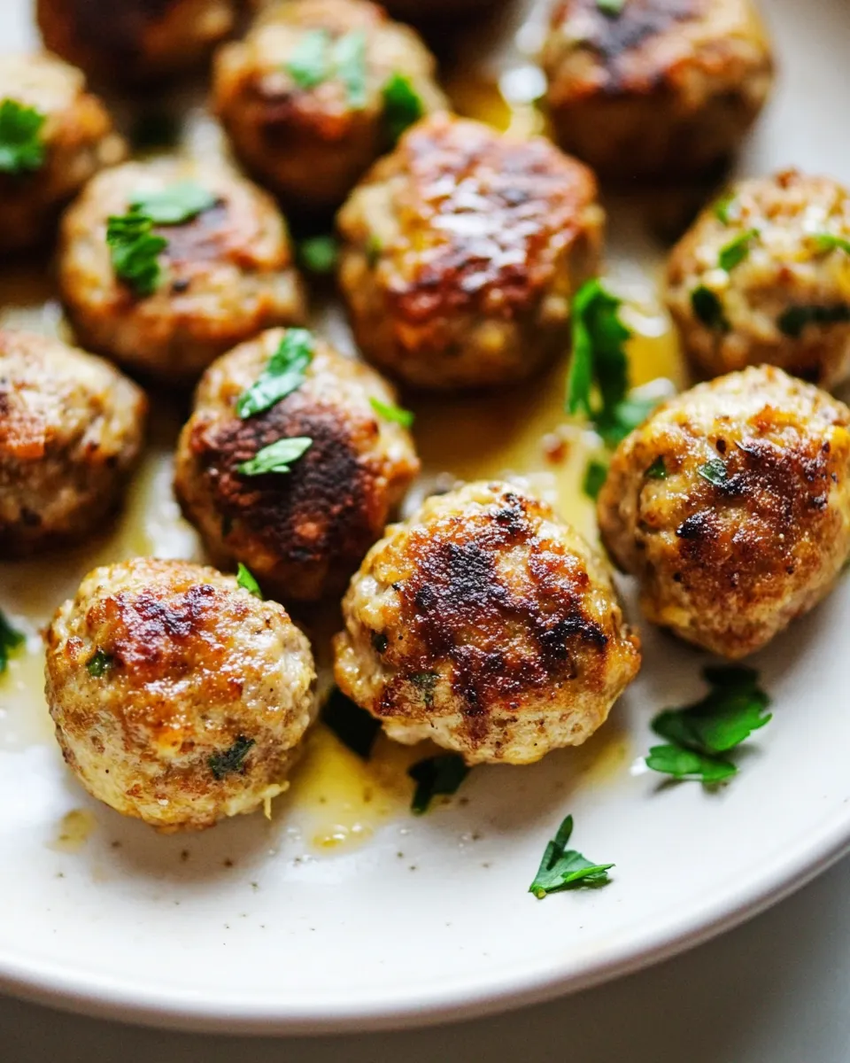 Homemade Chicken Meatballs (The BEST!) photo