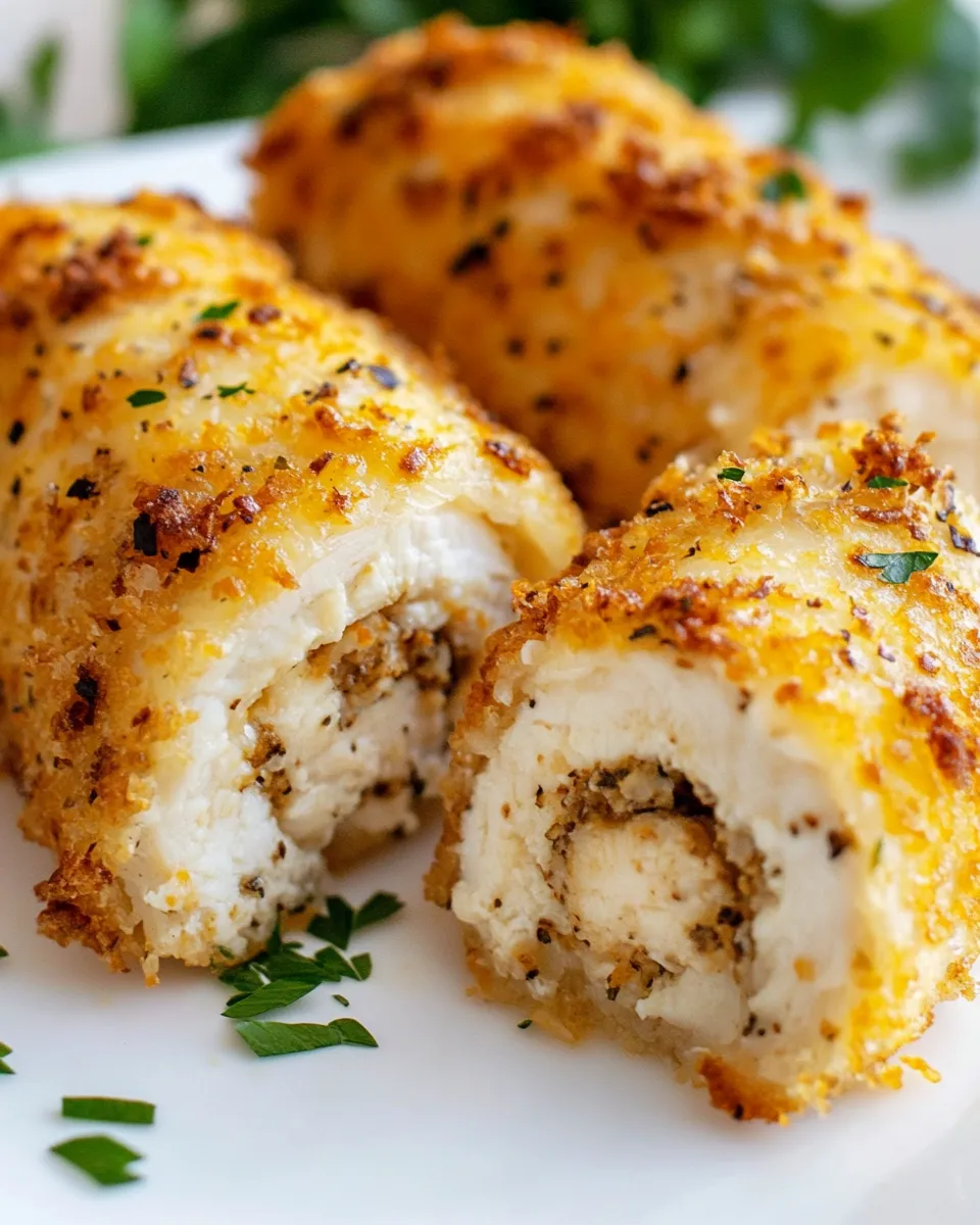 Delicious Chicken Roll Ups shot