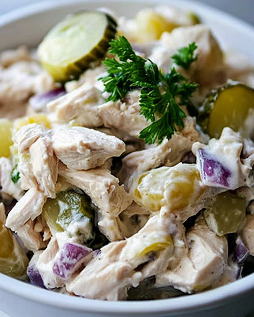 Delicious Chicken Salad with Pickles Recipe dish photo