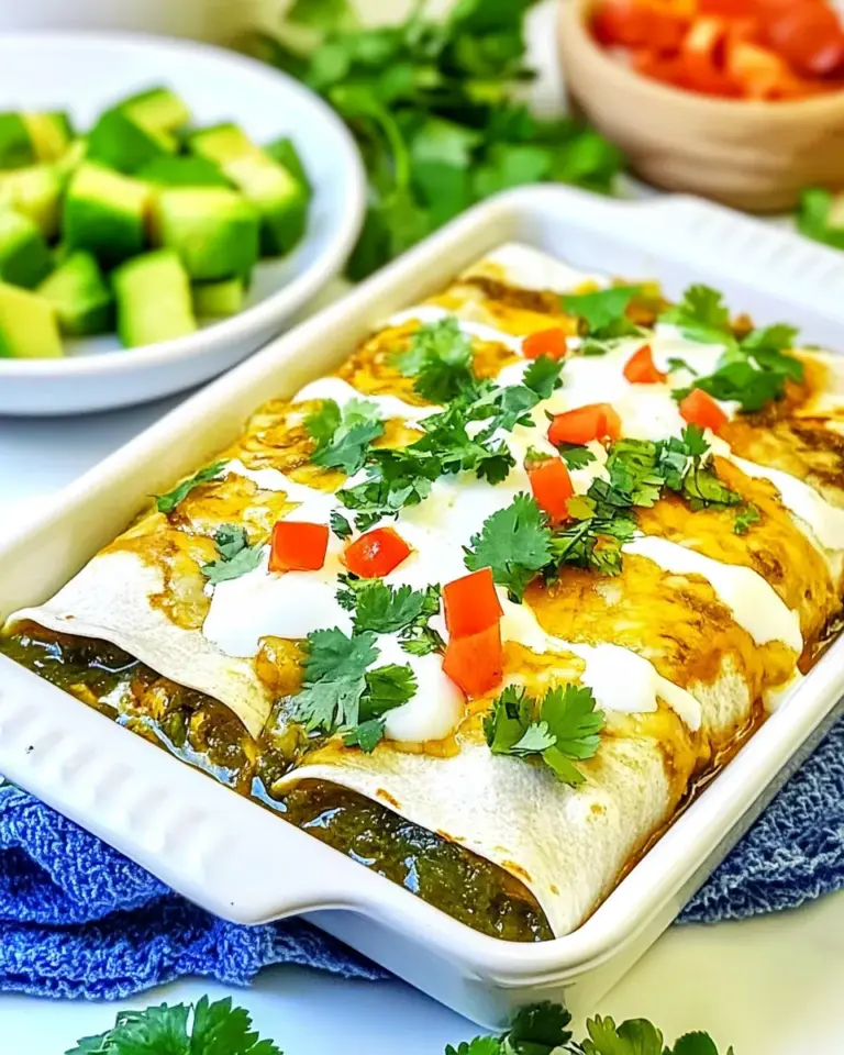 Homemade Chicken Verde Enchiladas photo