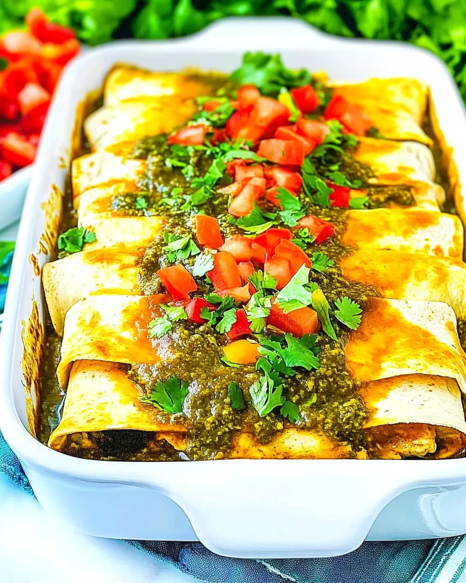 Delicious Chicken Verde Enchiladas image