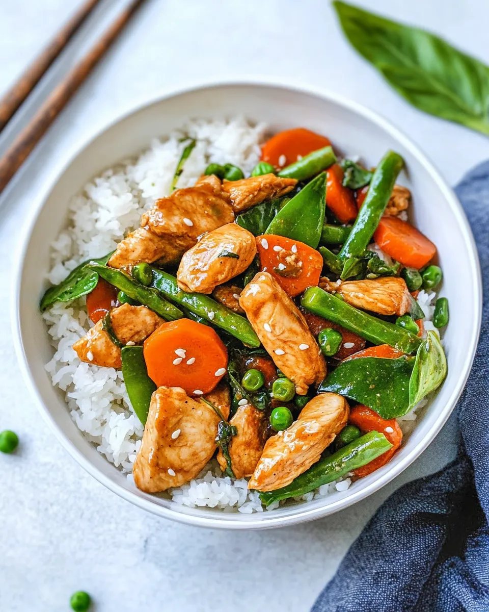 Homemade Chicken and Vegetable Stir Fry photo