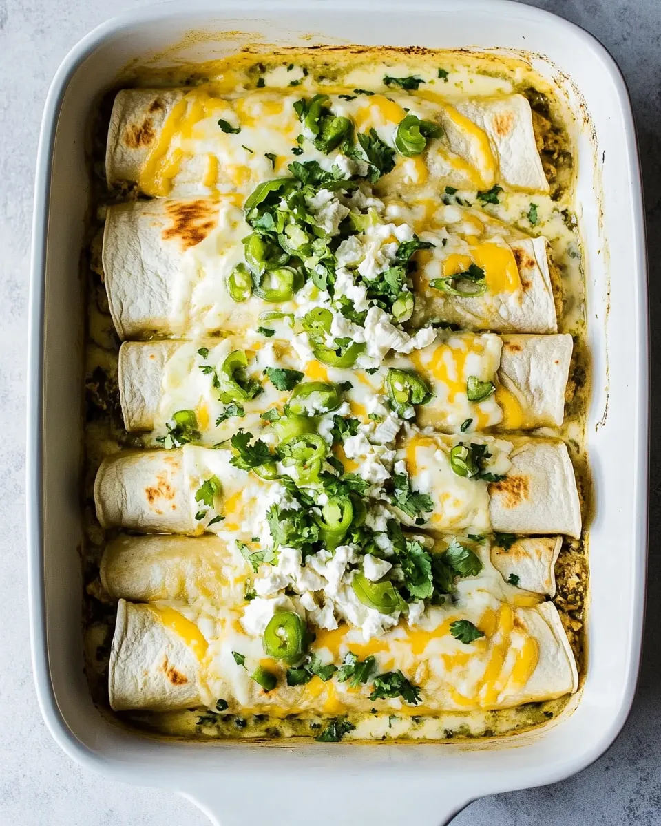 Homemade Chicken and White Bean Enchiladas with Creamy Salsa Verde photo