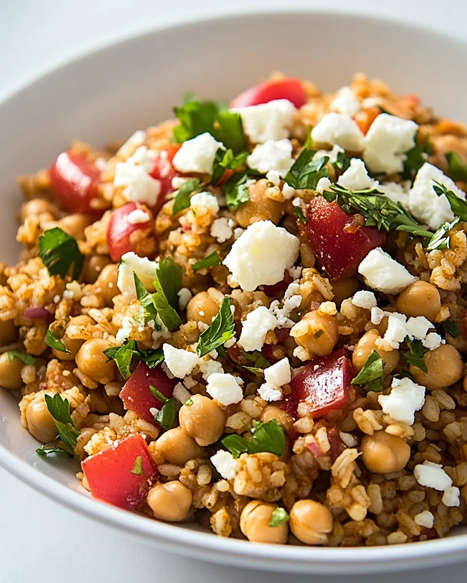 Homemade Chickpea Mediterranean Rice Recipe photo