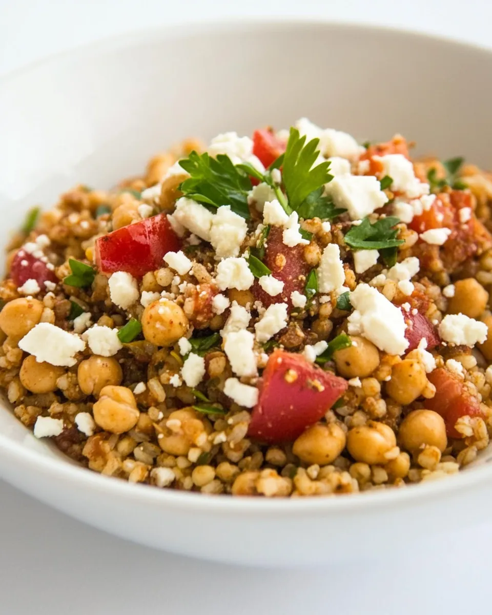 Classic Chickpea Mediterranean Rice Recipe image