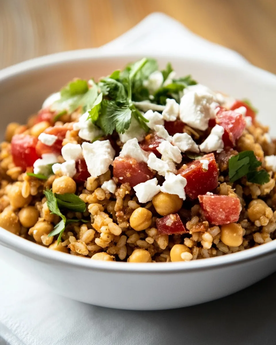 Easy Chickpea Mediterranean Rice Recipe dish photo