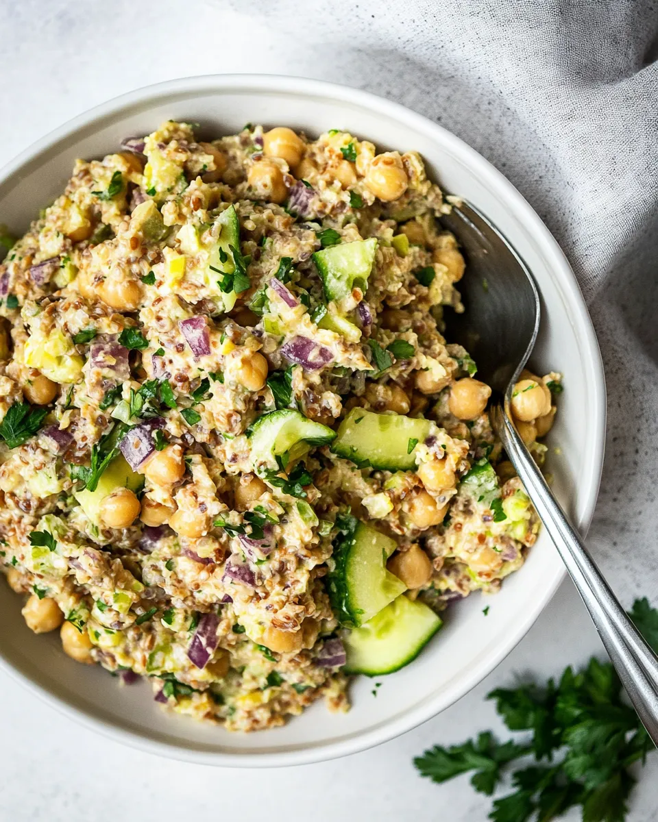 Homemade Chickpea Tuna Salad (Vegan) image