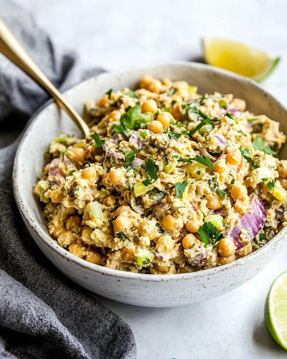 Classic Chickpea Tuna Salad (Vegan) recipe photo