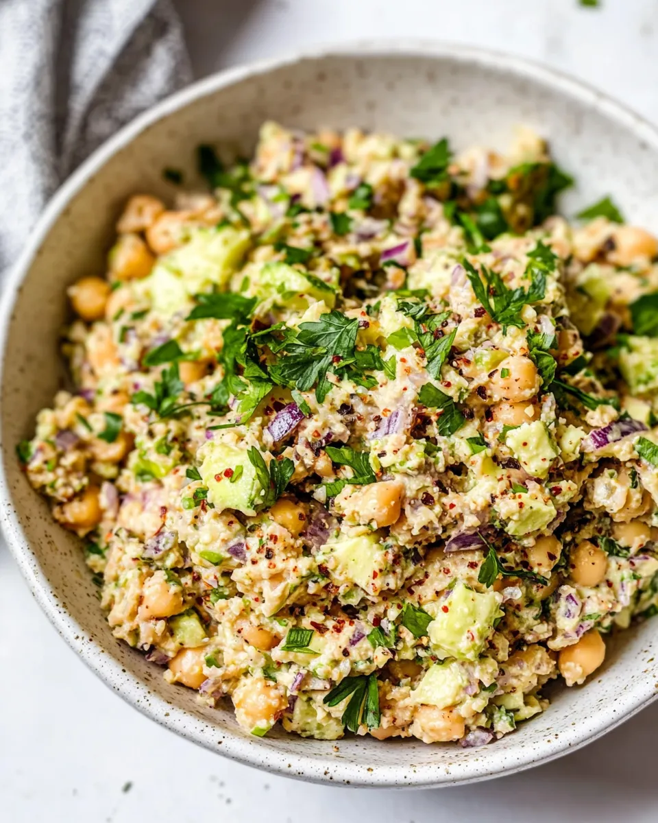 Easy Chickpea Tuna Salad (Vegan) dish photo