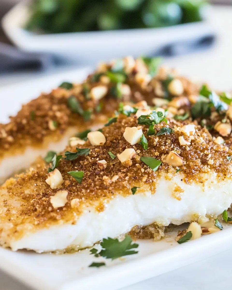 Tasty Chili Macadamia Crusted Tilapia shot