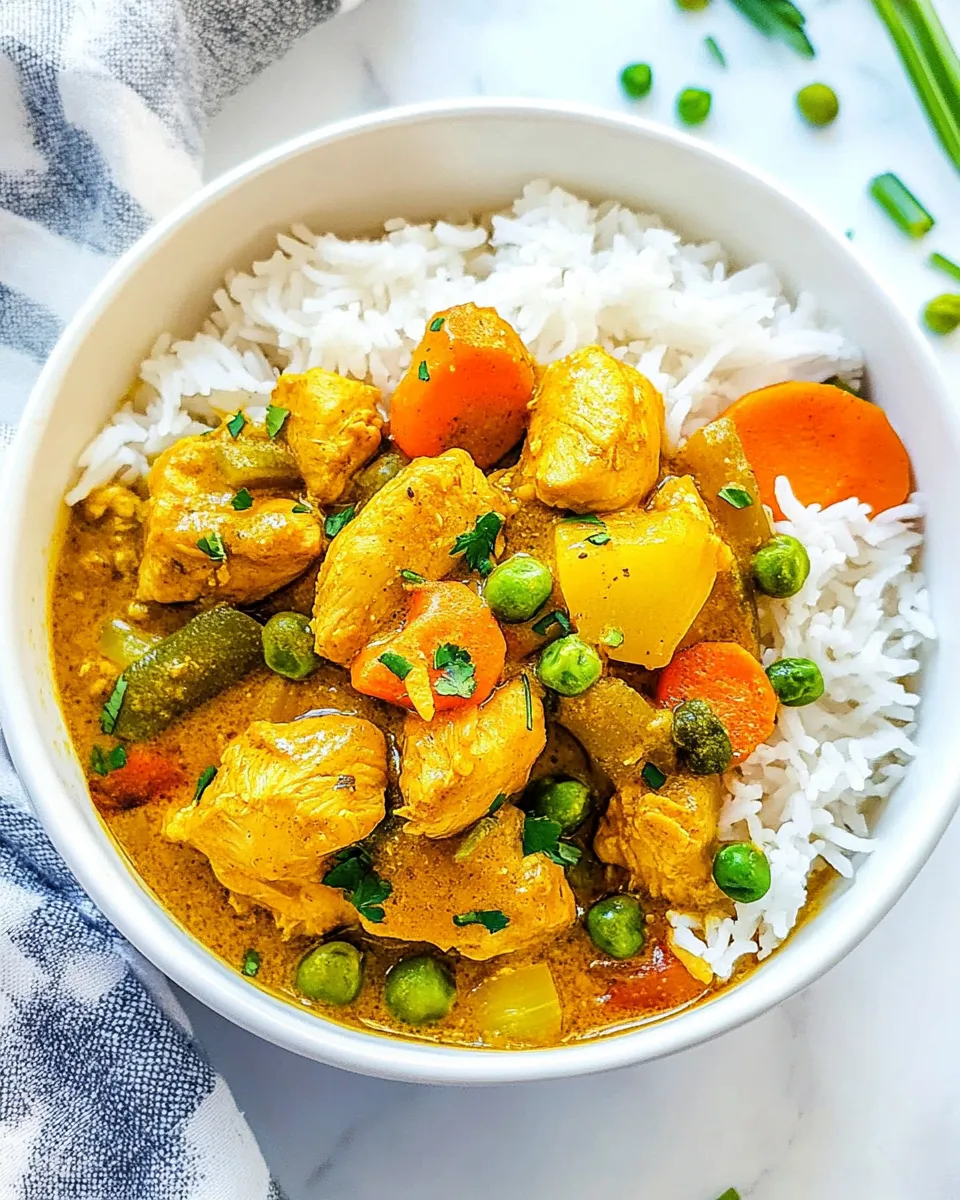 Delicious Chinese Chicken Curry shot