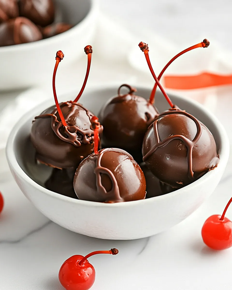 Delicious Chocolate-Covered Cherries dish photo
